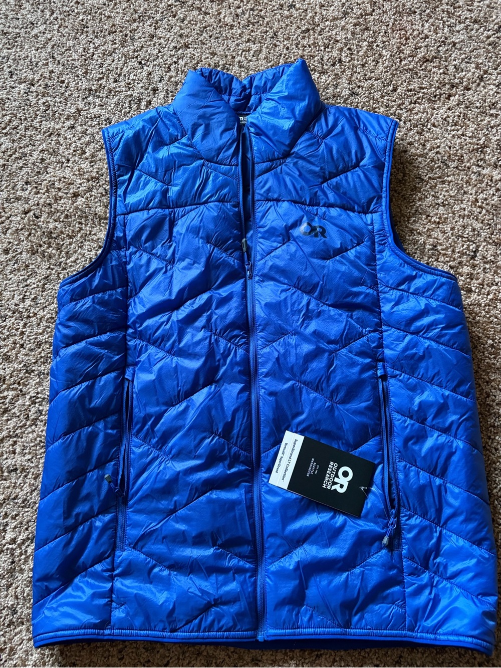 Outdoor Research Kids Bright Blue Quilted Insulated Vest
